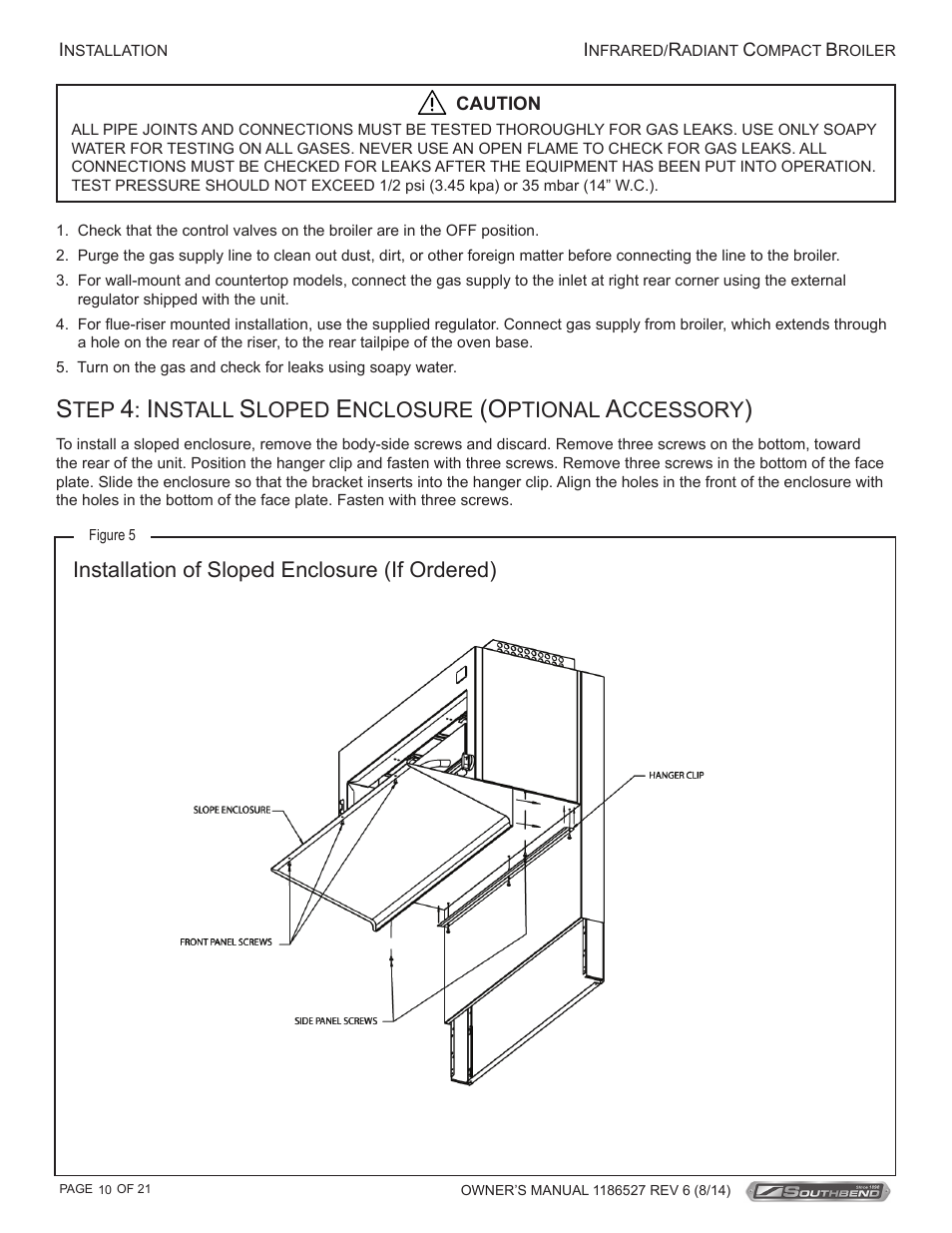 Southbend Infrared/Radiant Broilers User Manual | Page 10 / 21