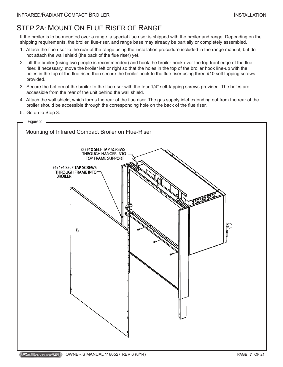Southbend Infrared/Radiant Broilers User Manual | Page 7 / 21