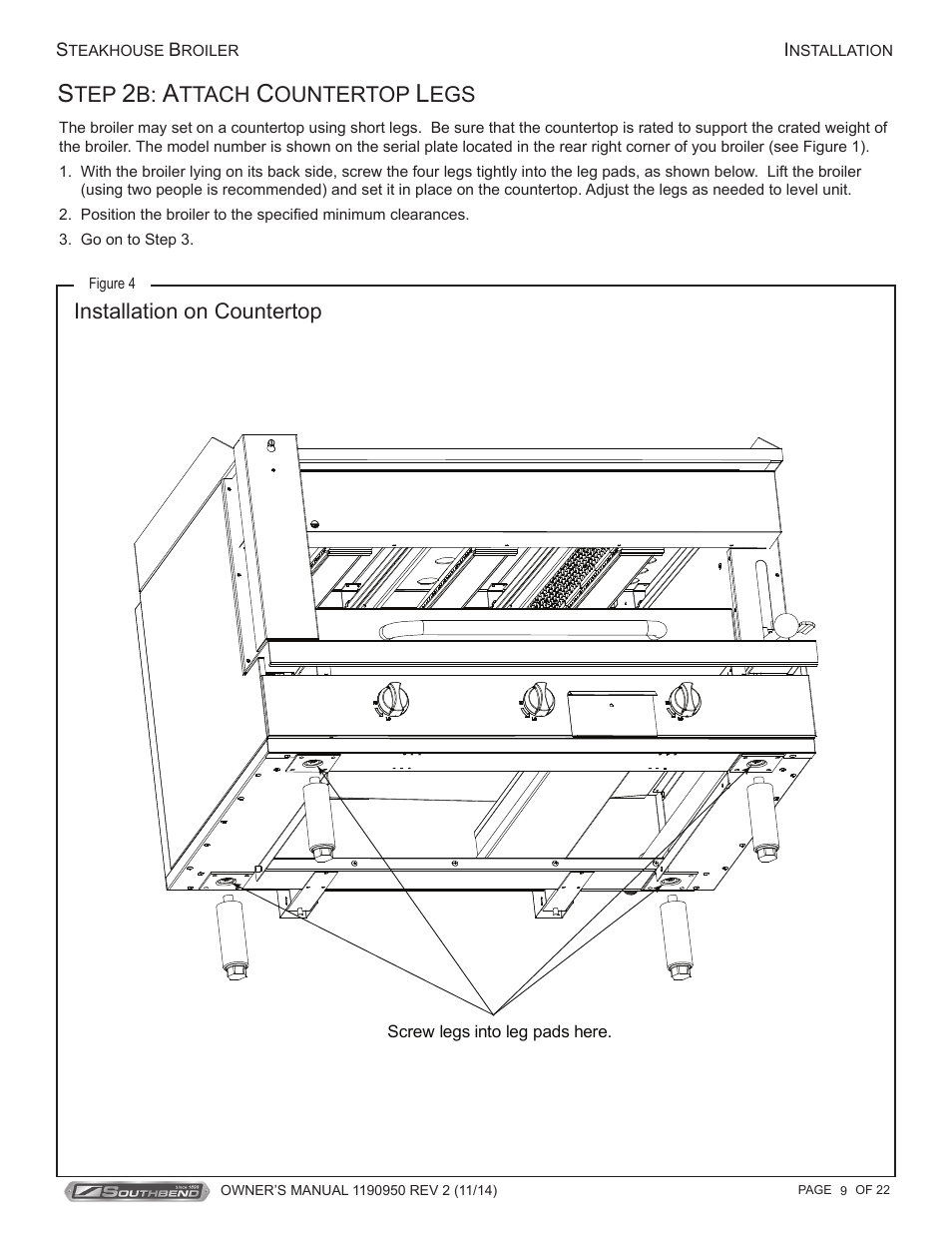 Southbend Platinum Steakhouse Broiler User Manual | Page 9 / 22