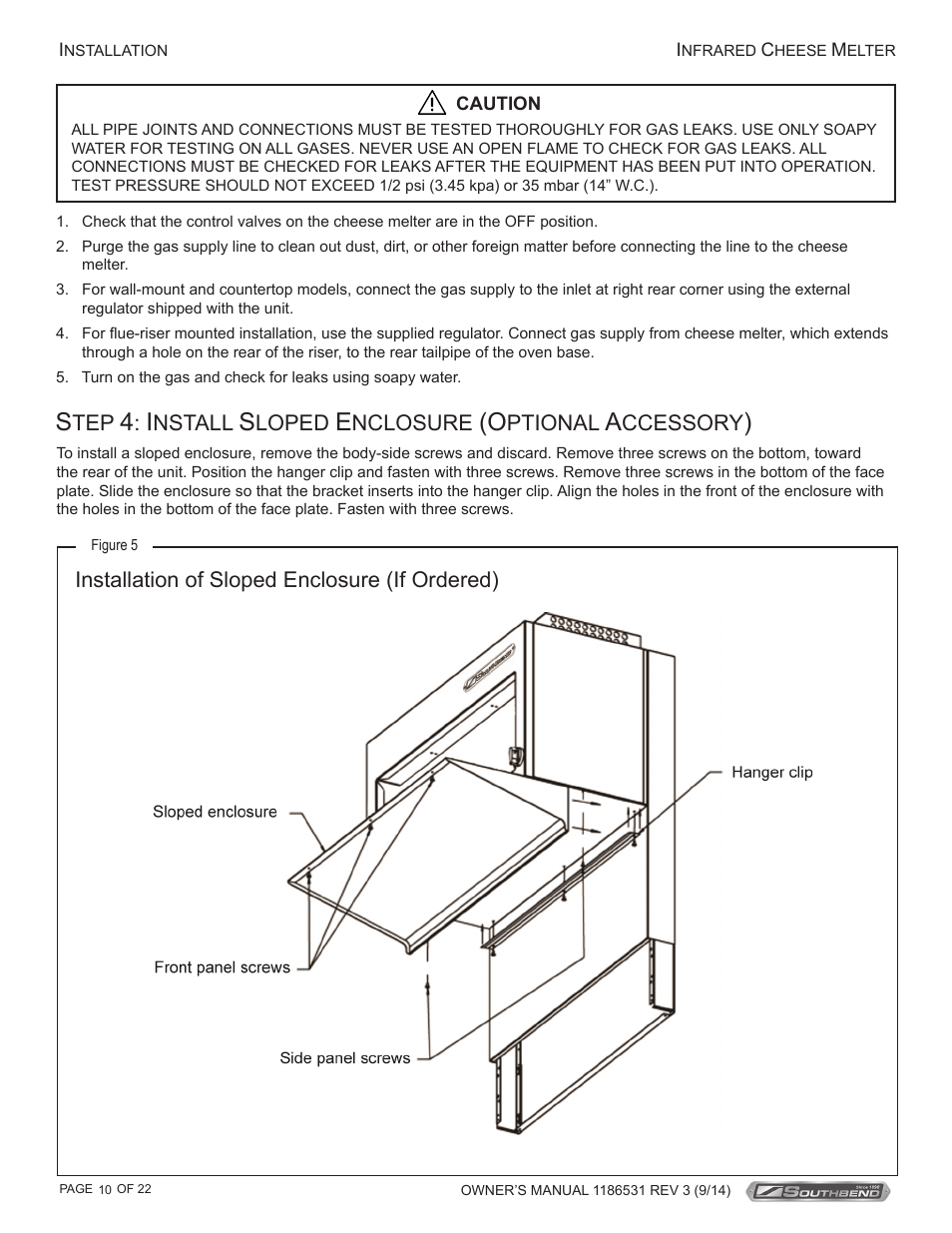 Southbend Cheese Melters User Manual | Page 10 / 22