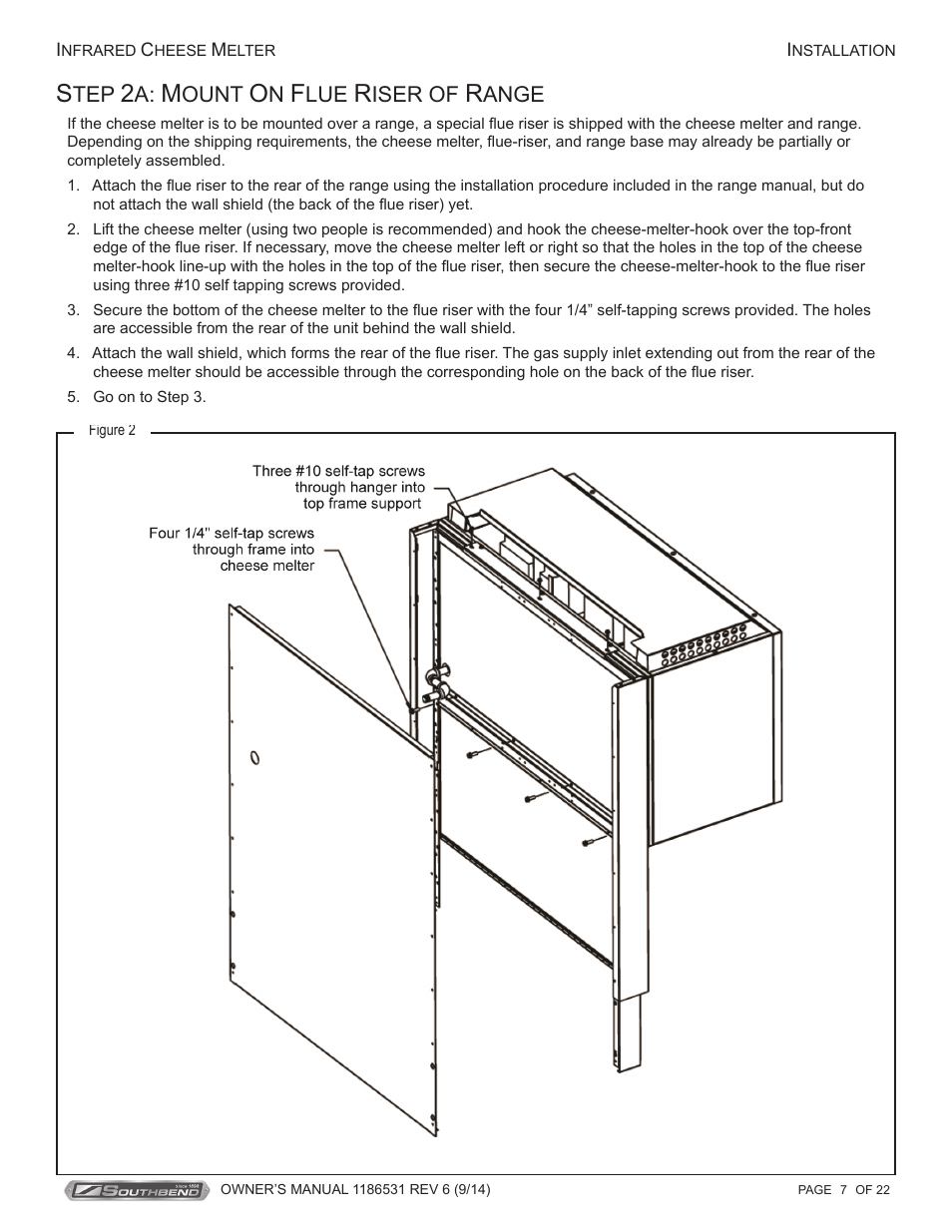 Southbend Cheese Melters User Manual | Page 7 / 22
