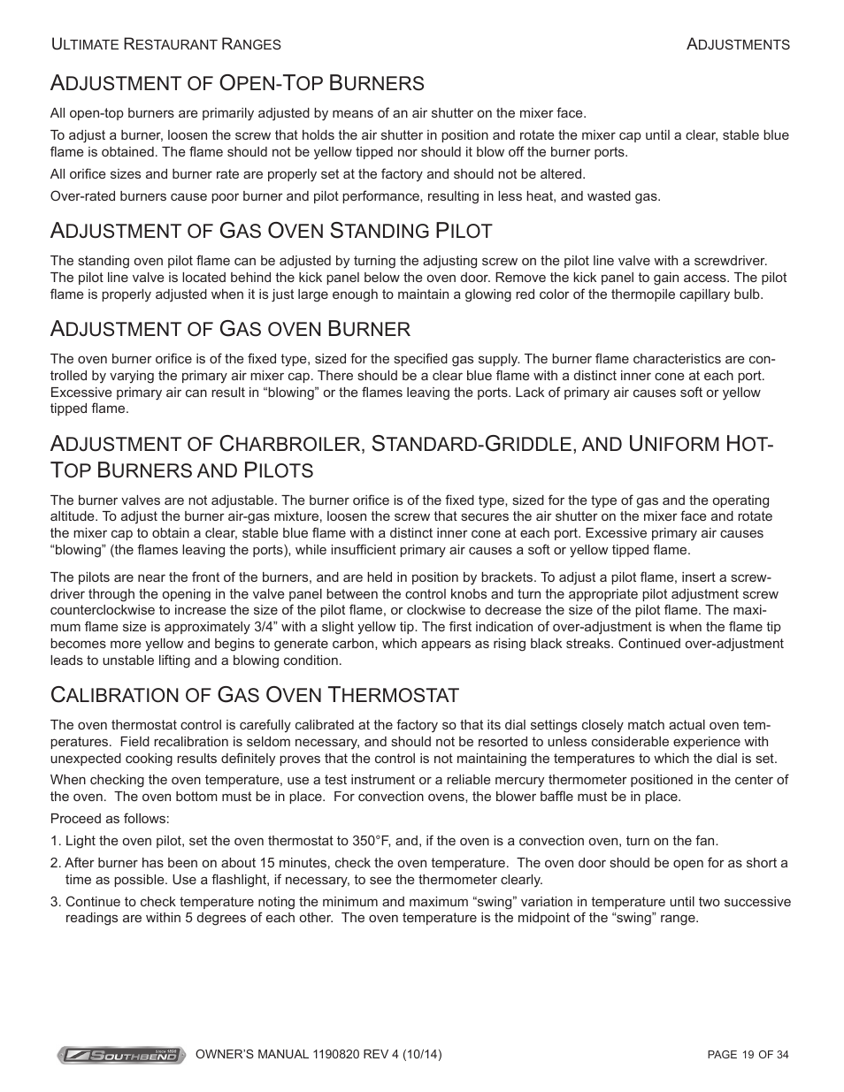 Southbend 4601DD-2RR User Manual | Page 19 / 34