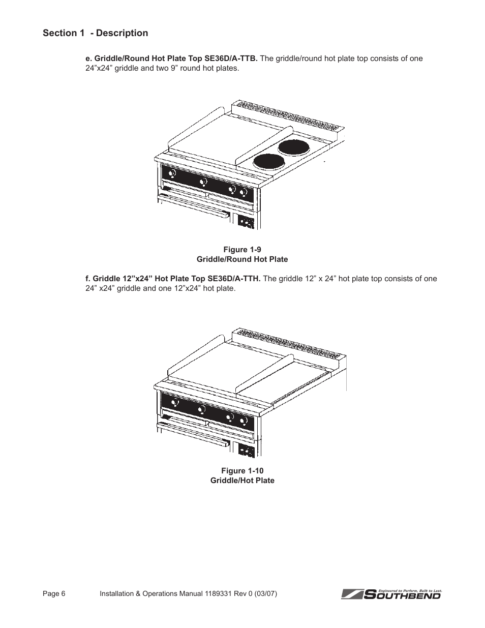 Southbend SE36 User Manual | Page 10 / 88