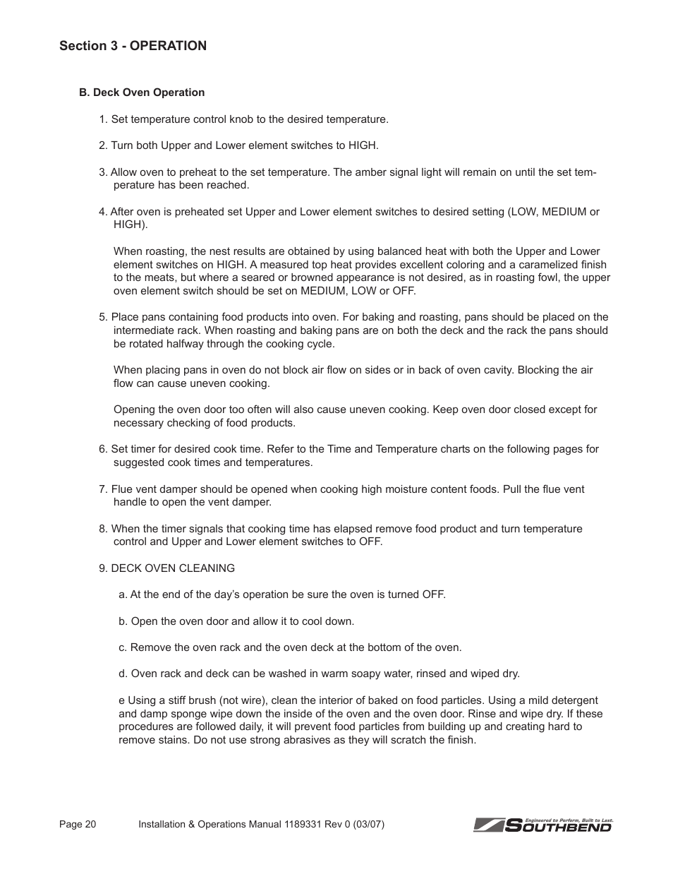 Southbend SE36 User Manual | Page 24 / 88