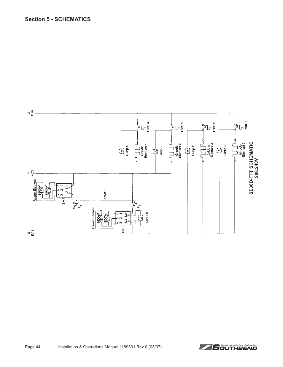 Southbend SE36 User Manual | Page 48 / 88