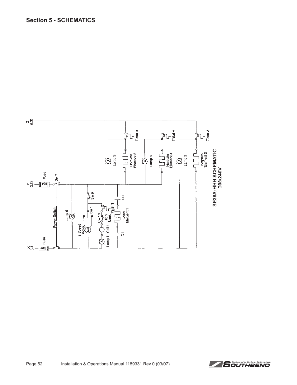Southbend SE36 User Manual | Page 56 / 88