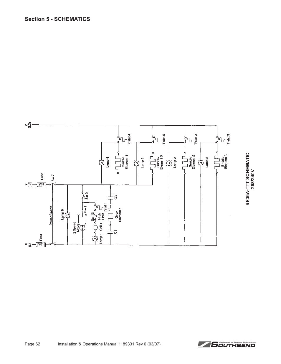 Southbend SE36 User Manual | Page 66 / 88