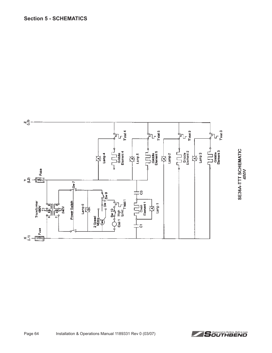 Southbend SE36 User Manual | Page 68 / 88