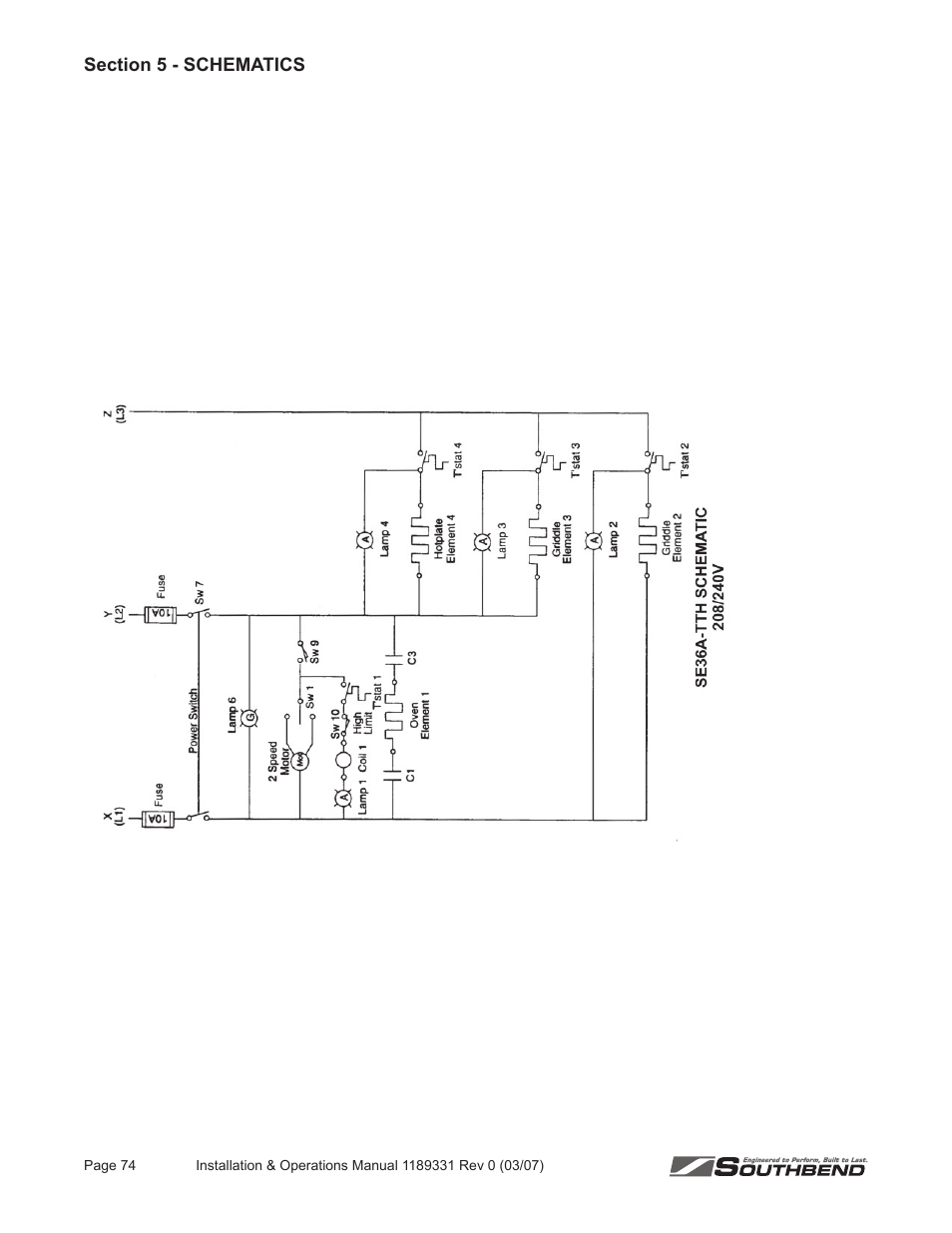 Southbend SE36 User Manual | Page 78 / 88