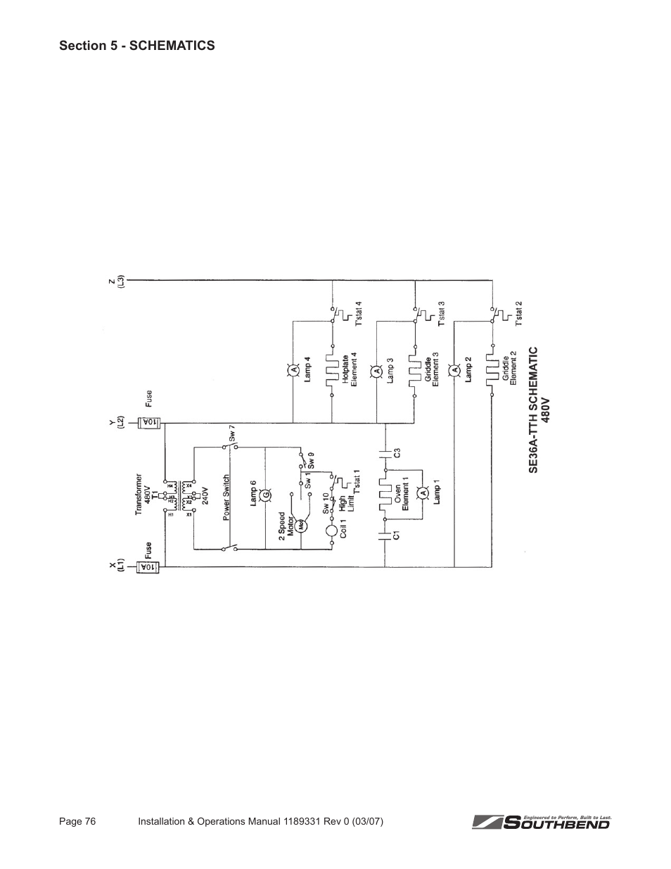 Southbend SE36 User Manual | Page 80 / 88