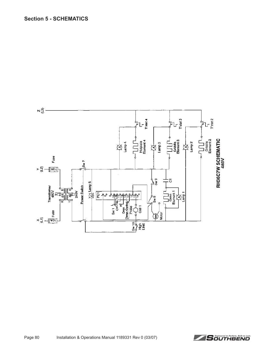 Southbend SE36 User Manual | Page 84 / 88