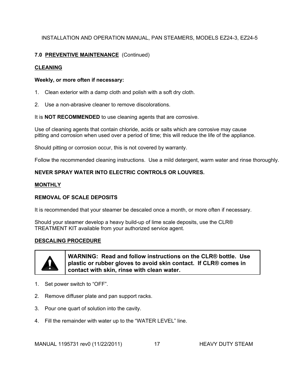 Southbend EZ24-5 User Manual | Page 17 / 27