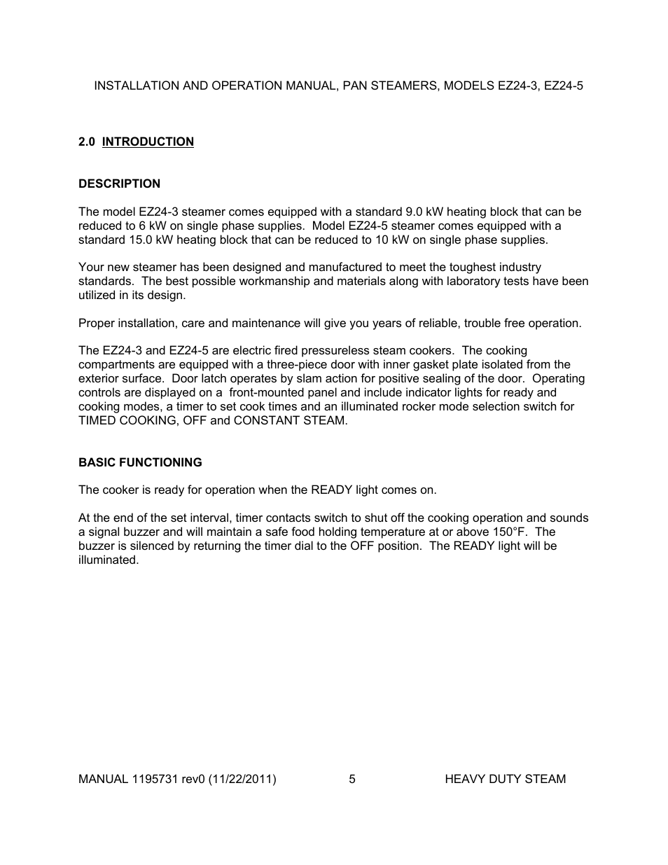Southbend EZ24-5 User Manual | Page 5 / 27