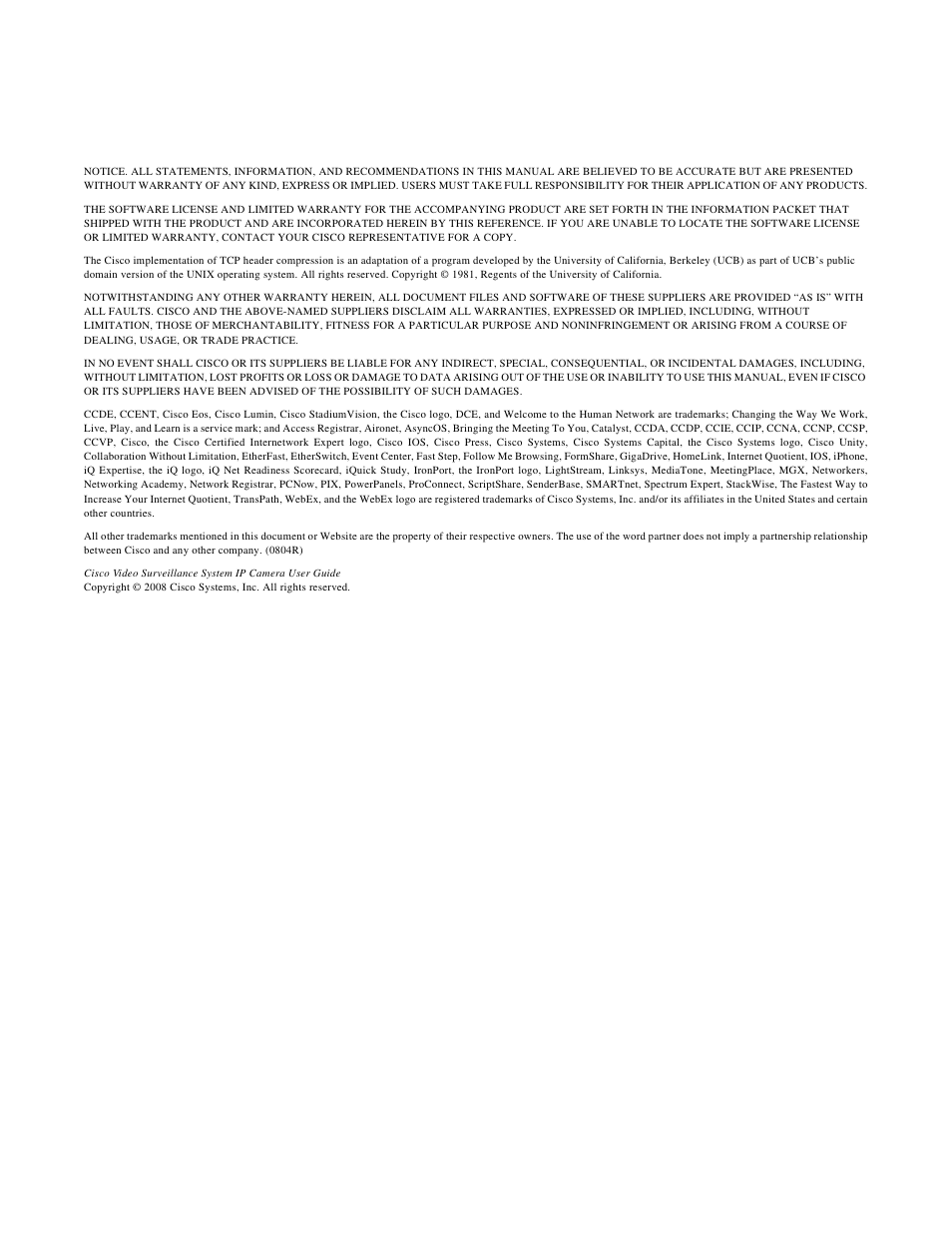 Cisco CIVS-IPC-2500 User Manual | Page 2 / 82