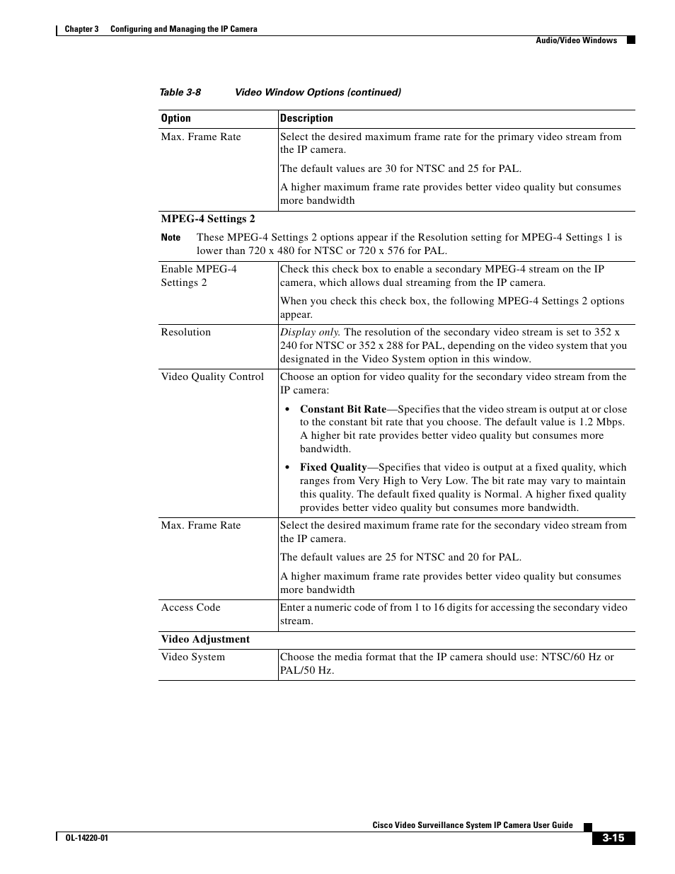 Cisco CIVS-IPC-2500 User Manual | Page 35 / 82