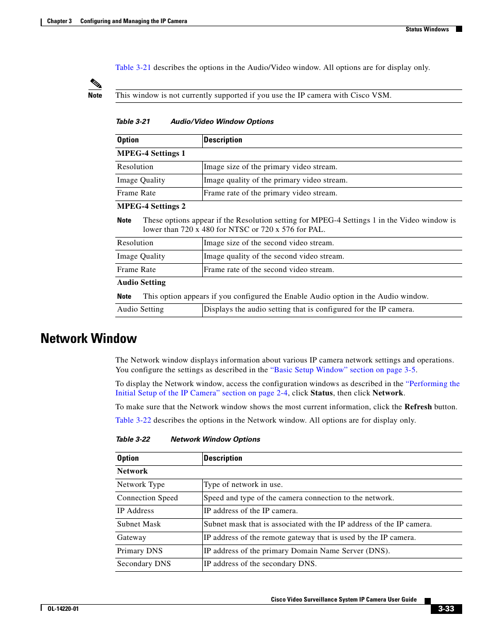 Network window | Cisco CIVS-IPC-2500 User Manual | Page 53 / 82