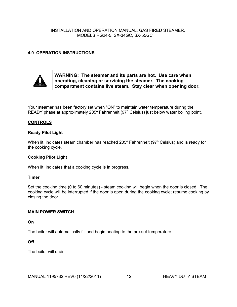 Southbend SX-55GC User Manual | Page 12 / 21