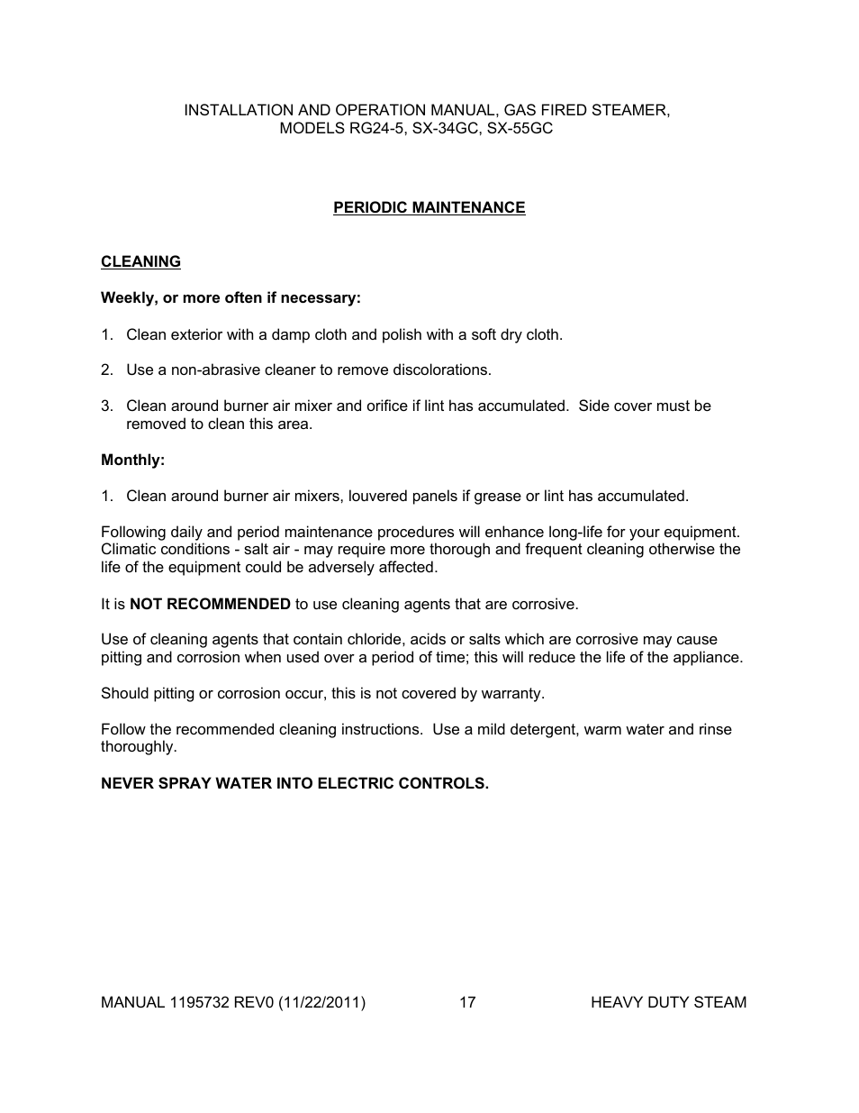 Southbend SX-55GC User Manual | Page 17 / 21