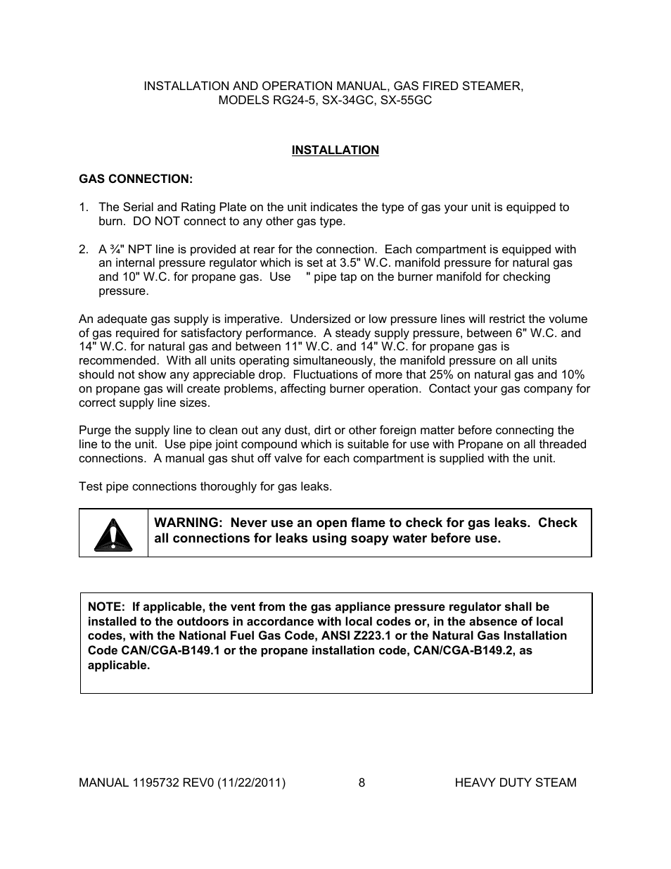 Southbend SX-55GC User Manual | Page 8 / 21