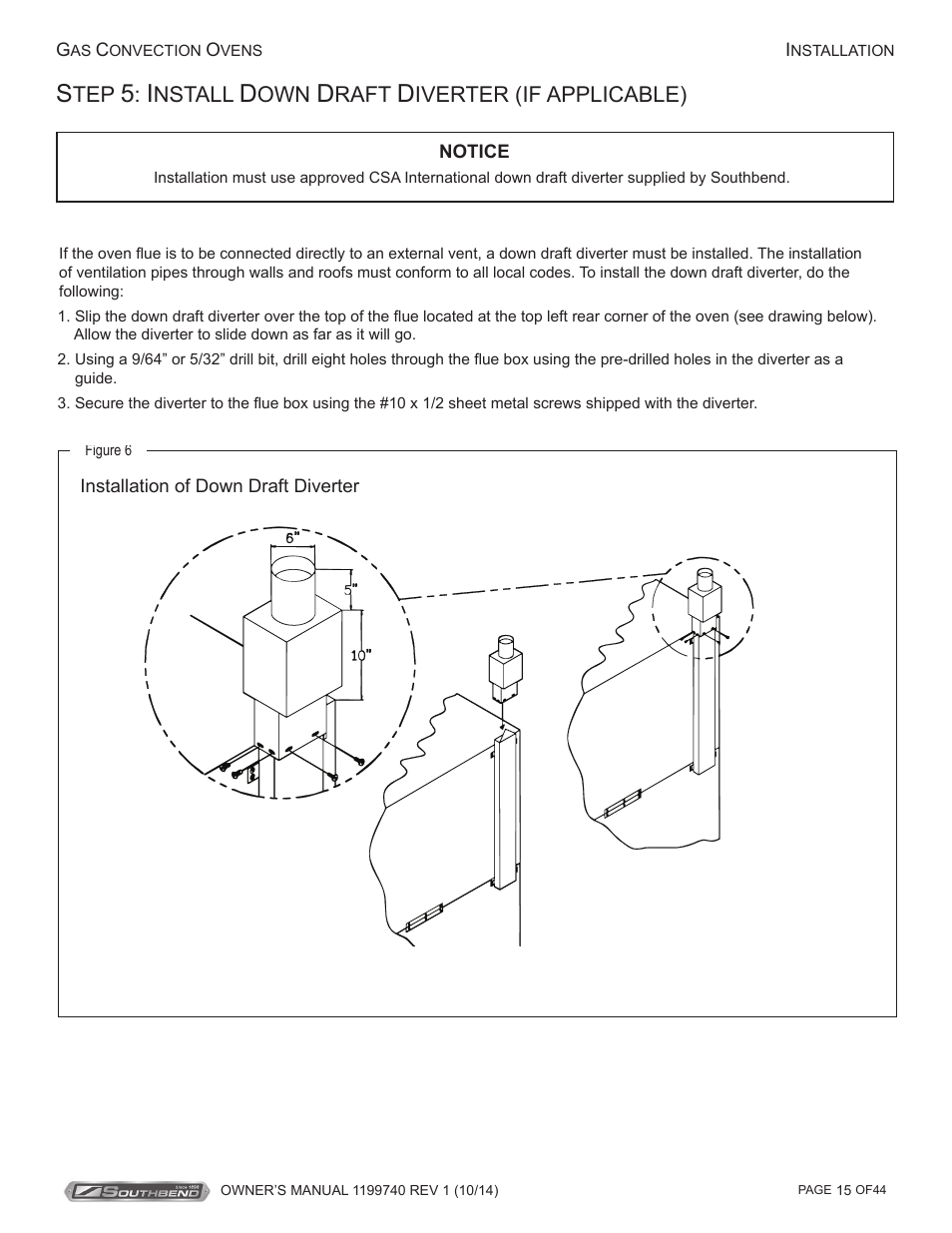 Southbend SL-Series User Manual | Page 15 / 44