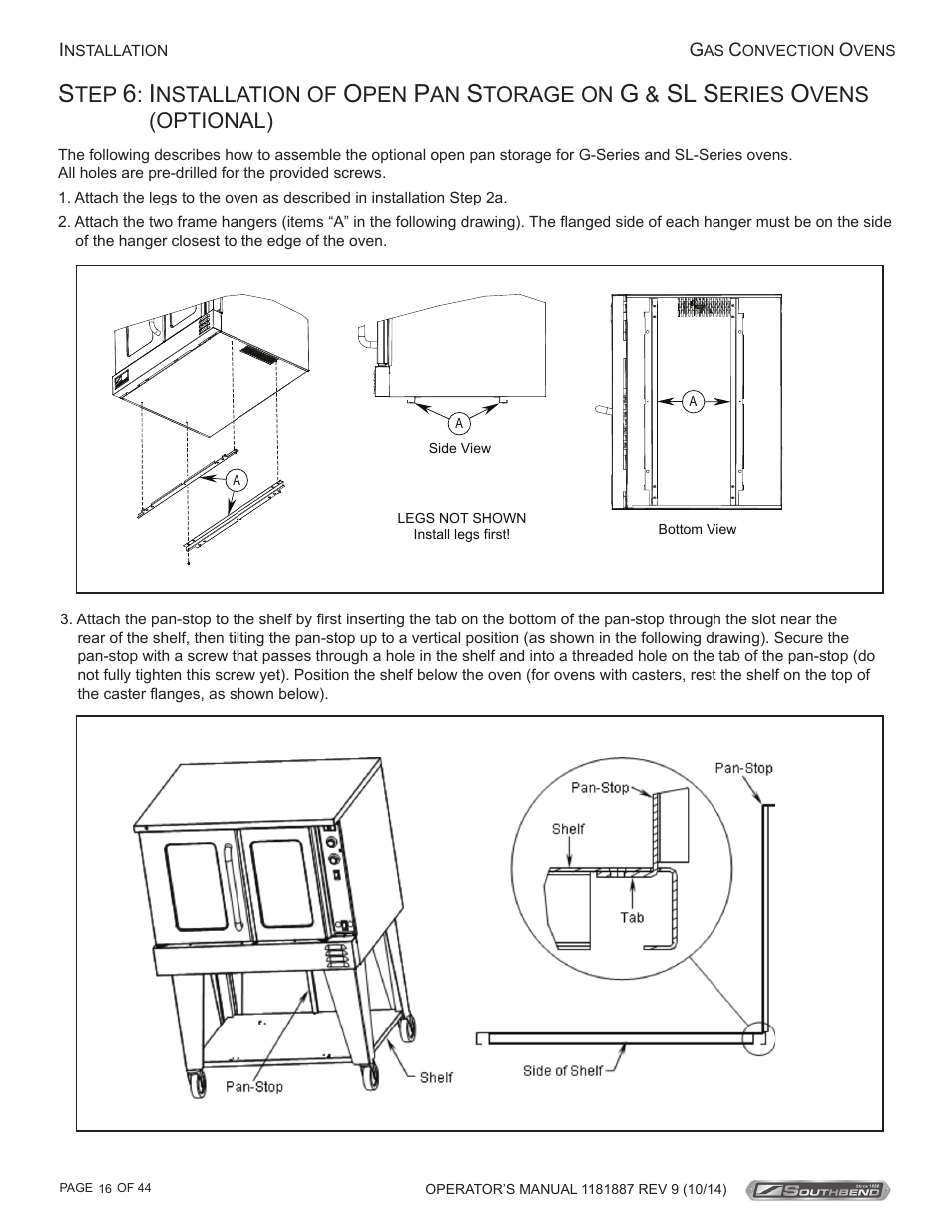 Sl s | Southbend B-Series User Manual | Page 16 / 44