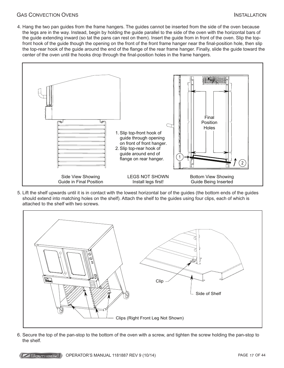 Southbend B-Series User Manual | Page 17 / 44