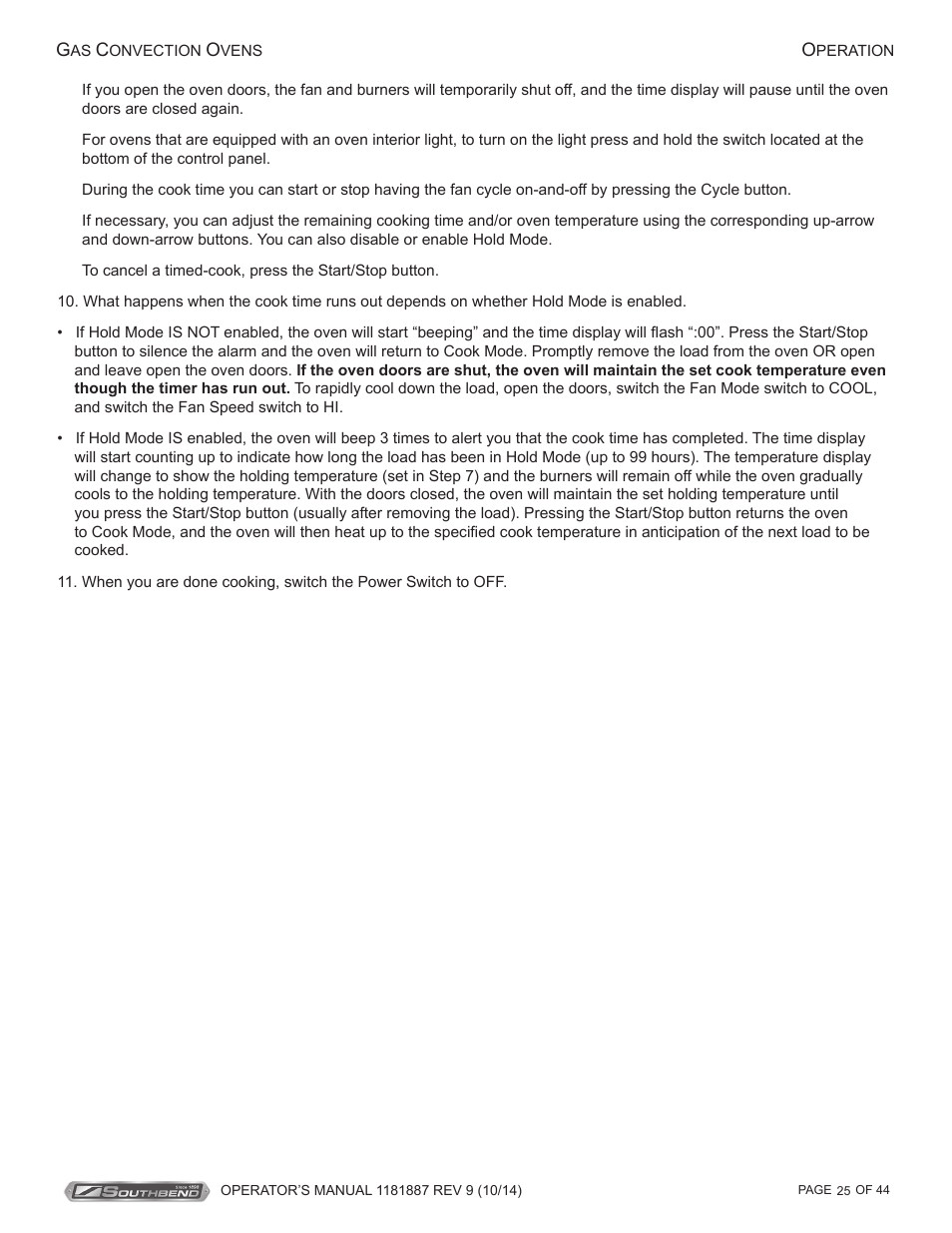 Southbend B-Series User Manual | Page 25 / 44