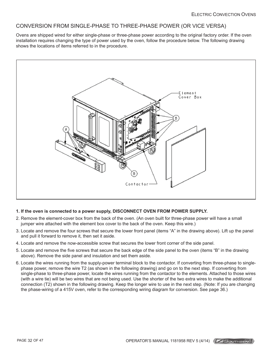 Southbend SL-Series User Manual | Page 32 / 47