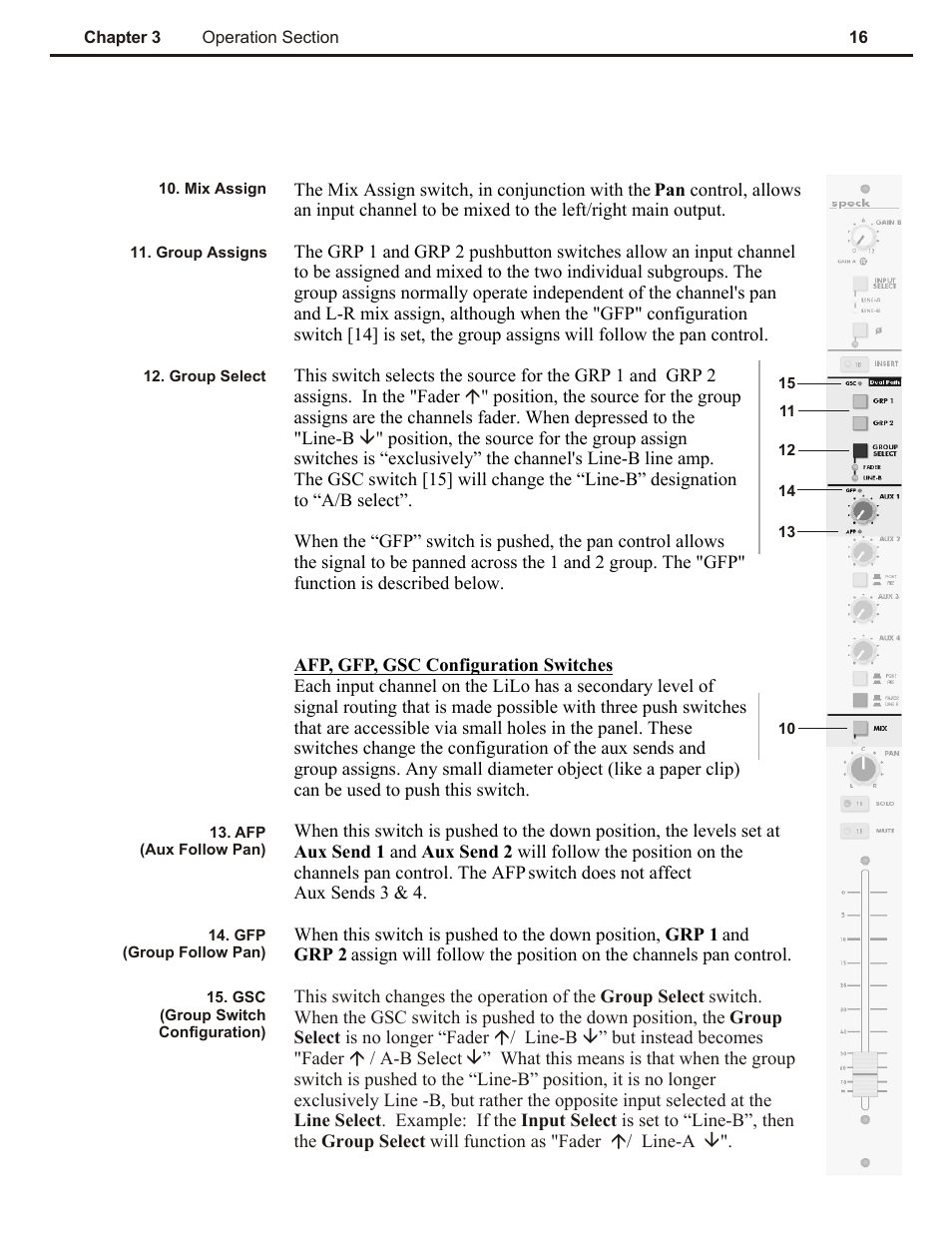 Ch 3 | Speck Electronics LiLo User Manual | Page 20 / 38