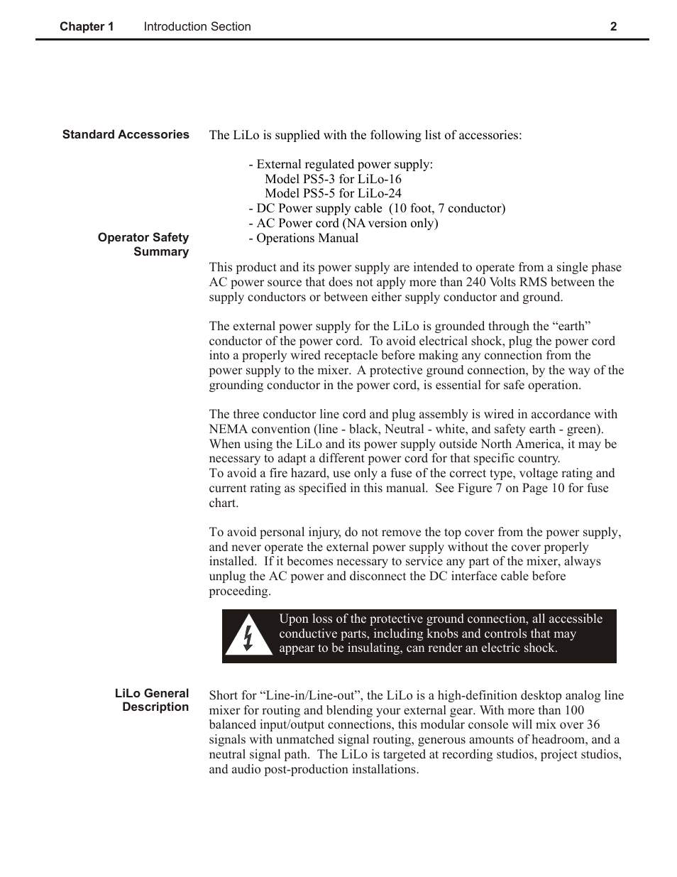 Ch 1 | Speck Electronics LiLo User Manual | Page 6 / 38