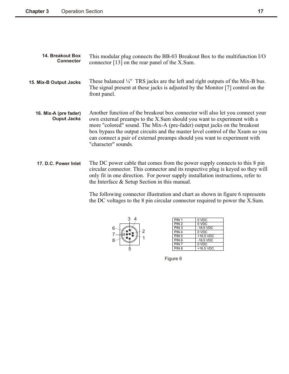 Ch 3 | Speck Electronics X.Sum User Manual | Page 21 / 26