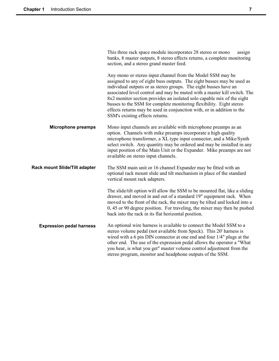 Speck Electronics SSM User Manual | Page 12 / 61
