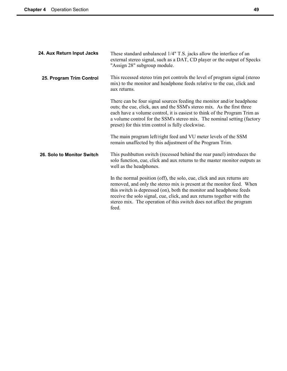 Speck Electronics SSM User Manual | Page 54 / 61
