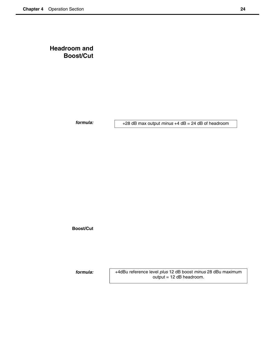 Headroom and boost/cut | Speck Electronics EQ16 User Manual | Page 28 / 33