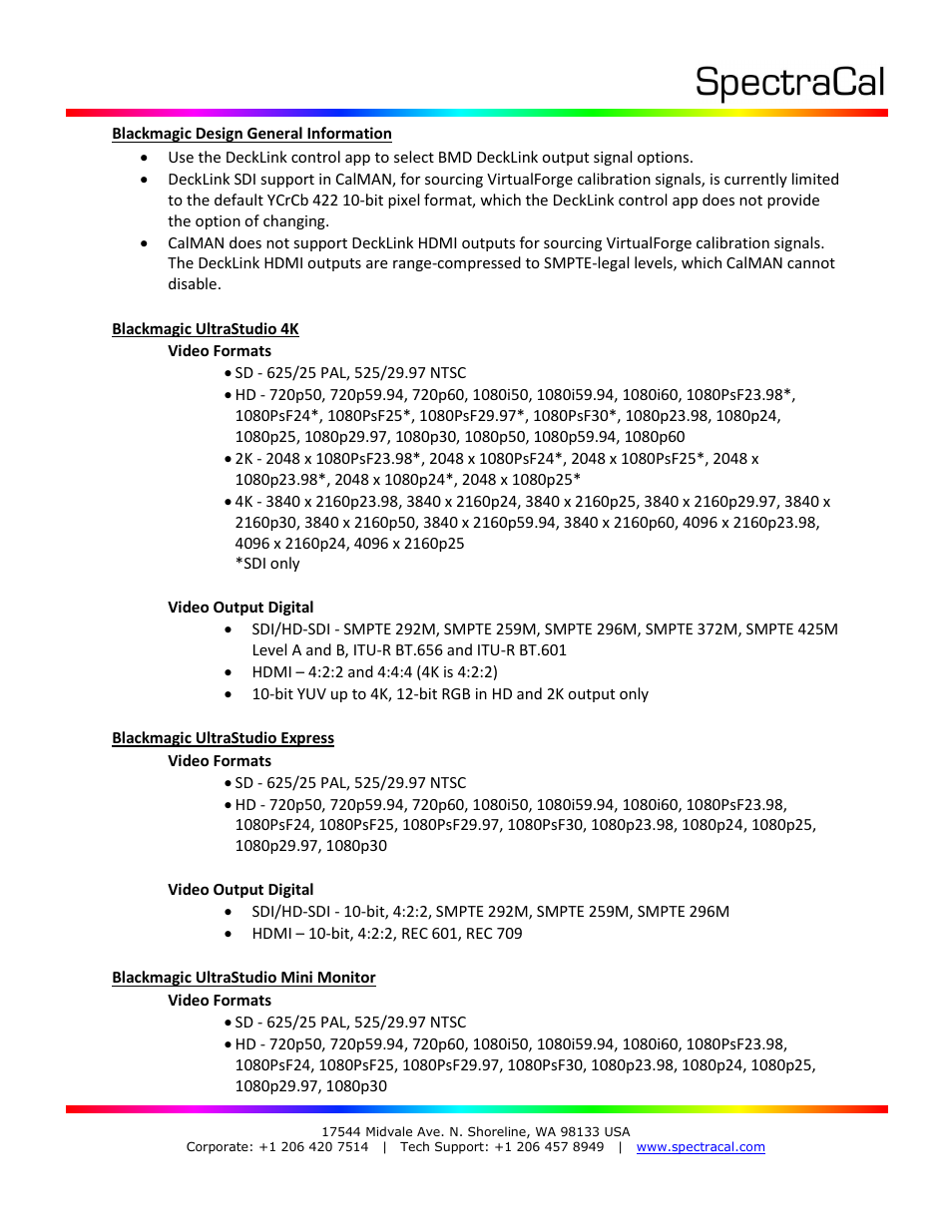 SpectraCal VirtualForge Software User Manual | Page 14 / 17