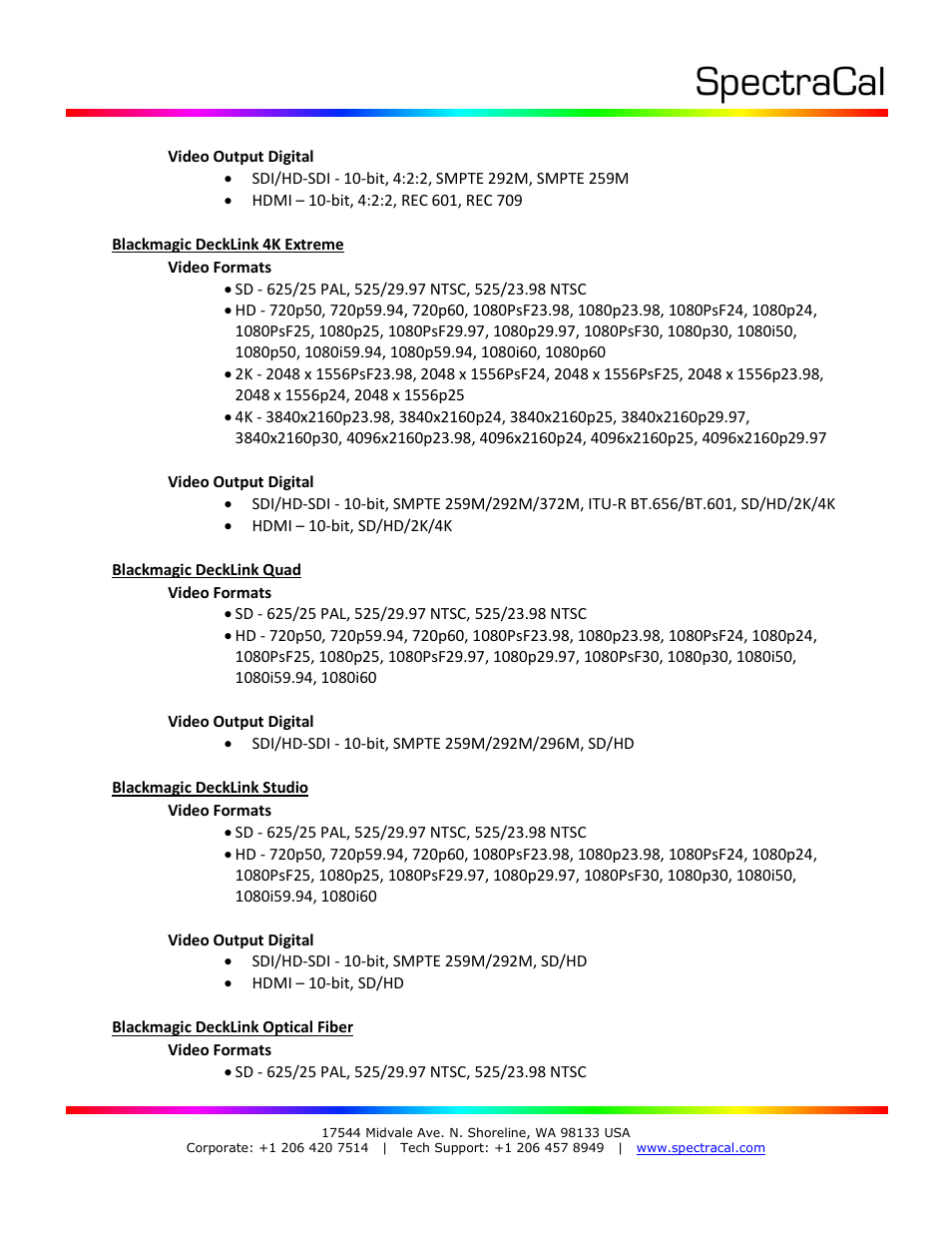 SpectraCal VirtualForge Software User Manual | Page 15 / 17