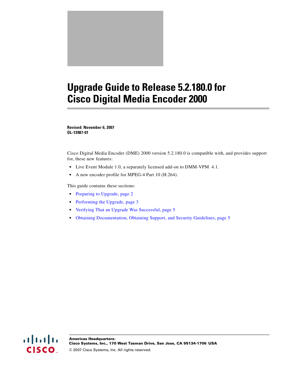 Cisco 2000 User Manual | 6 pages