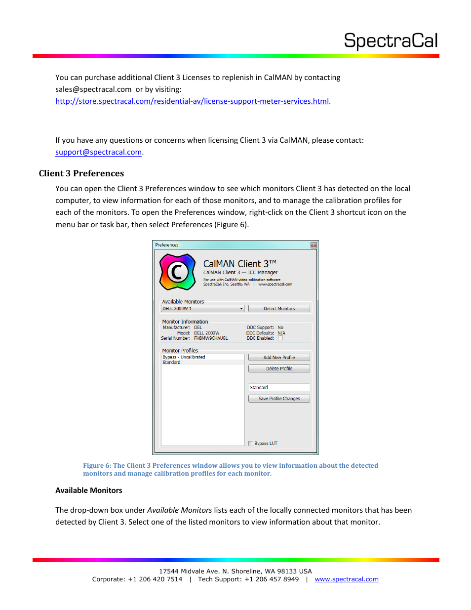 SpectraCal CalMAN Client 3 User Manual | Page 5 / 7