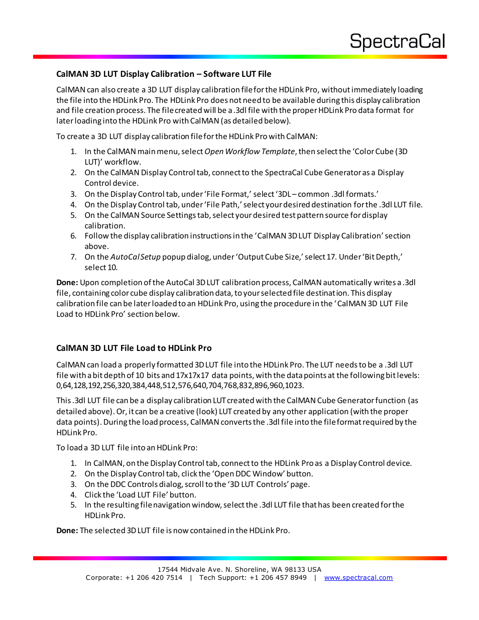 SpectraCal Blackmagic Design HDLink Pro User Manual | Page 4 / 4