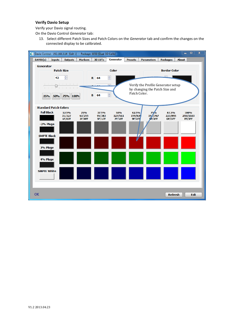 SpectraCal Cine-tal DAVIO User Manual | Page 7 / 13