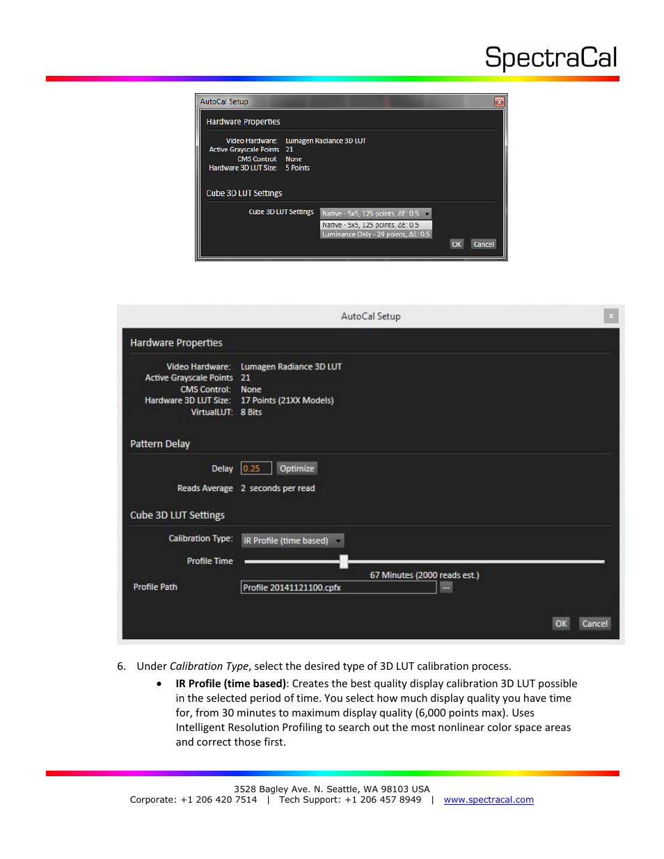 SpectraCal Lumagen Radiance User Manual | Page 6 / 7
