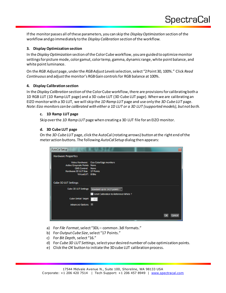 SpectraCal EIZO ColorEdge User Manual | Page 13 / 18