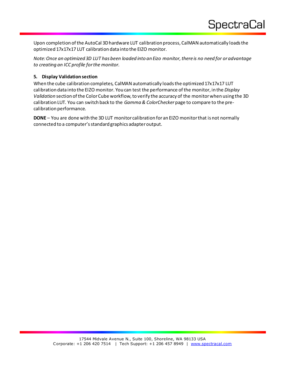 SpectraCal EIZO ColorEdge User Manual | Page 14 / 18