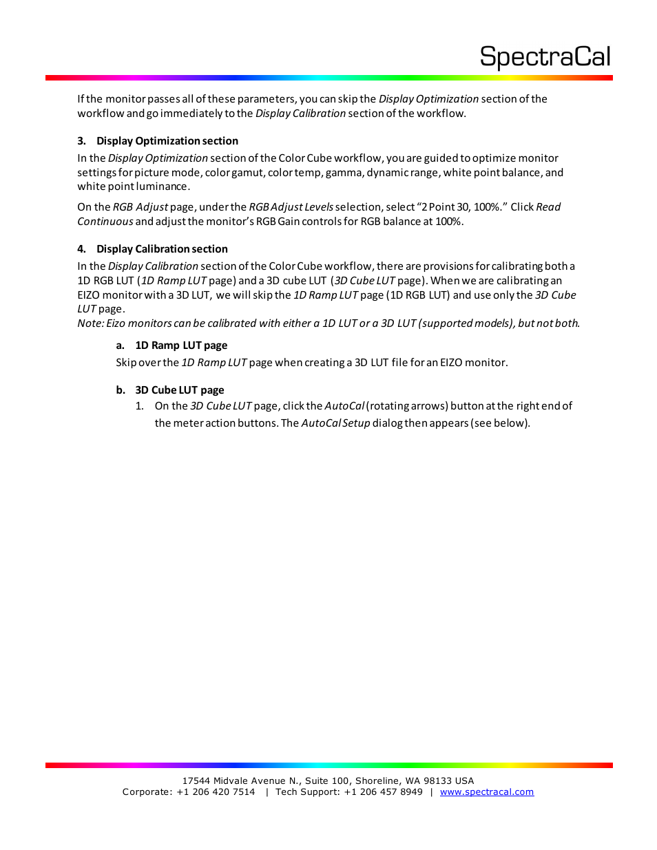 SpectraCal EIZO ColorEdge User Manual | Page 5 / 18