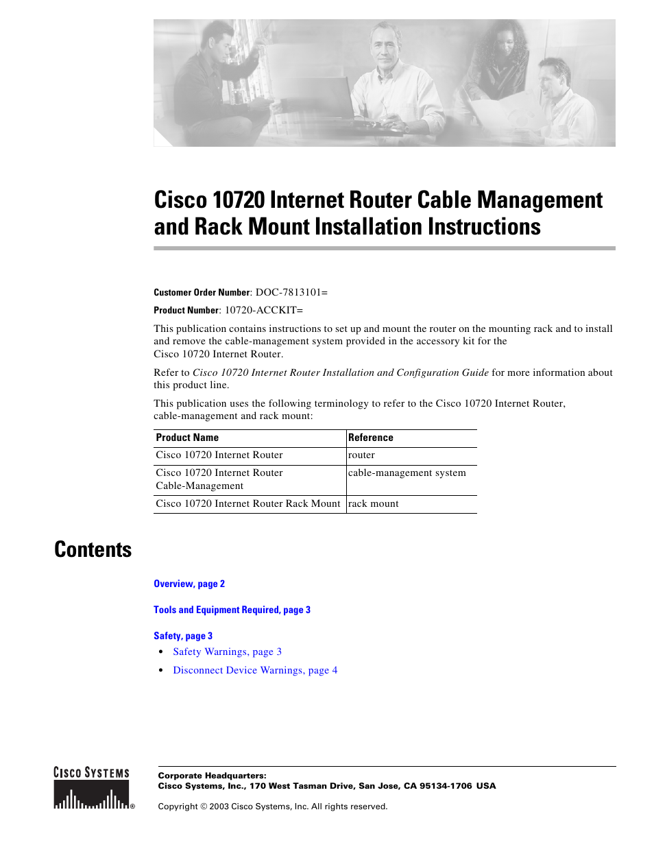 Cisco 10720 User Manual | 26 pages