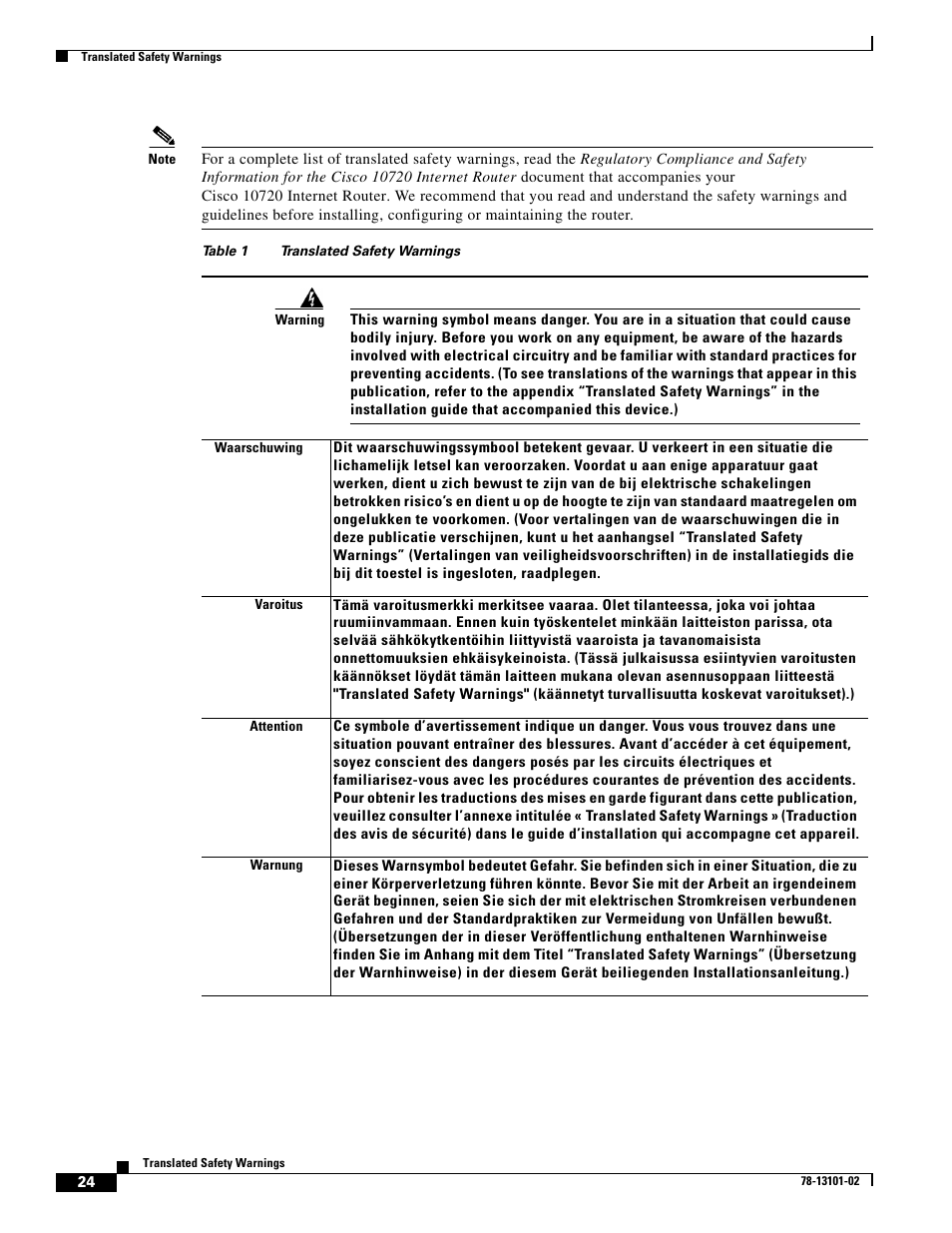 Cisco 10720 User Manual | Page 24 / 26