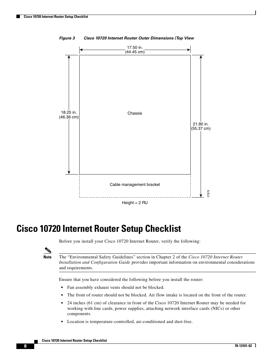 Cisco 10720 internet router setup checklist, Figure 3 | Cisco 10720 User Manual | Page 8 / 26