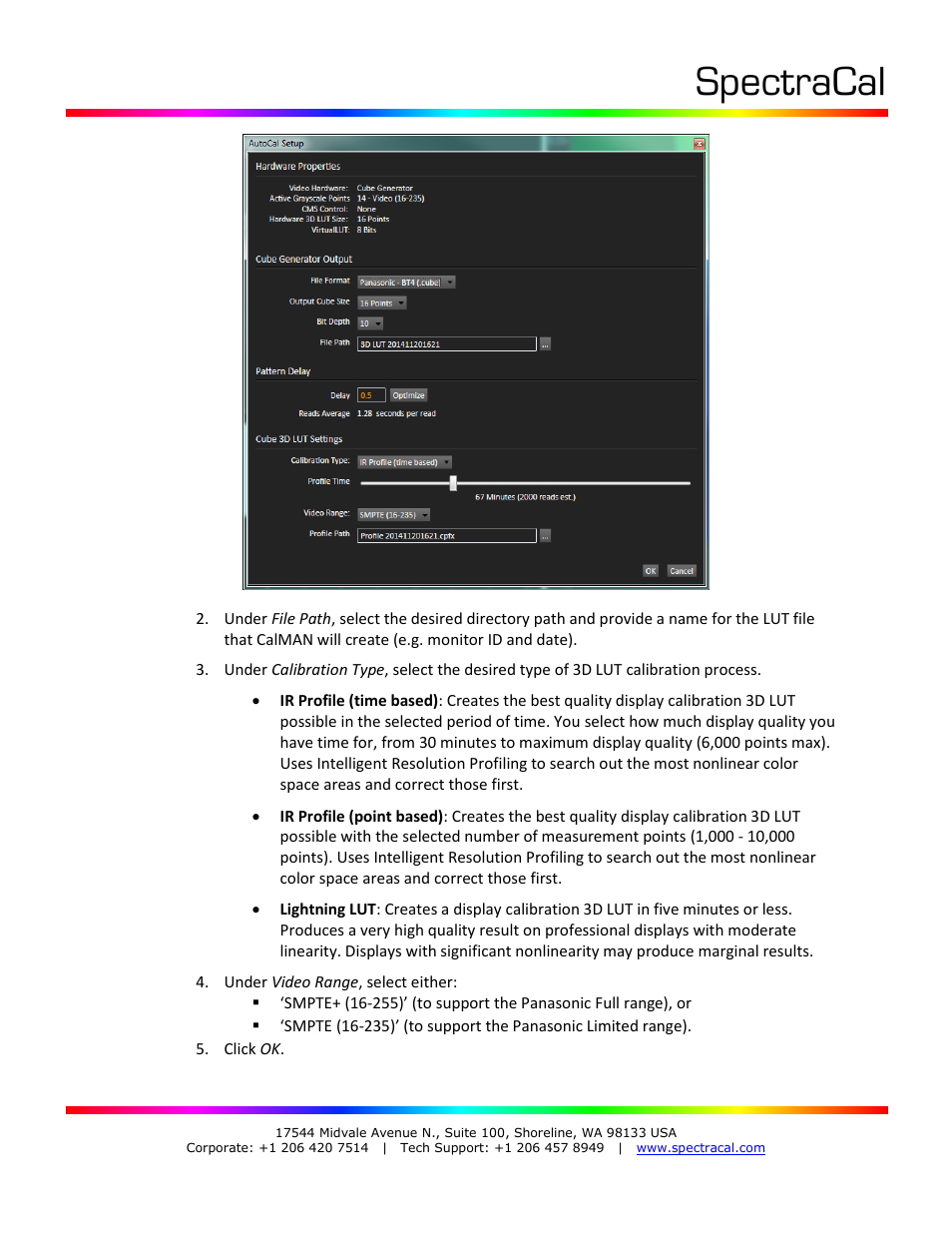 SpectraCal Panasonic BT-4LH310 User Manual | Page 4 / 6