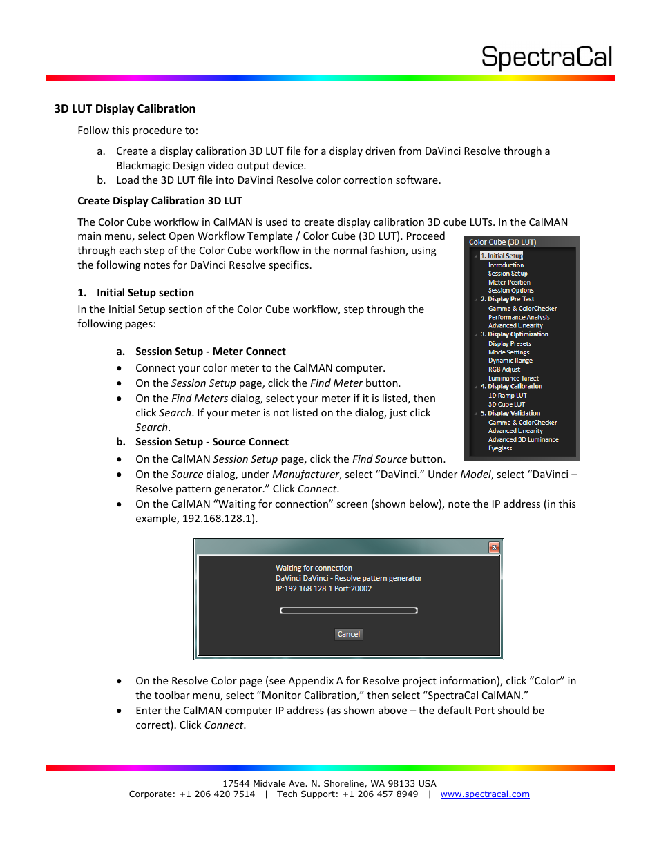 SpectraCal Blackmagic Design DaVinci Resolve User Manual | Page 3 / 10