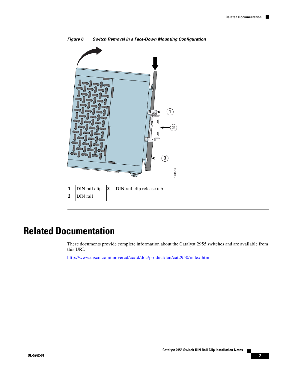 Related documentation, Figure 6 | Cisco 2955 User Manual | Page 7 / 12